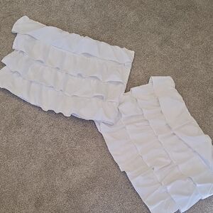White Ruffled Pillow Shams